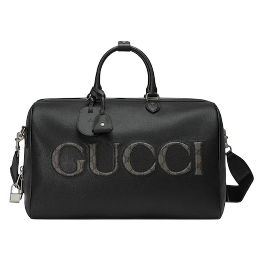Limited Edition Gucci GG Supreme canvas trim Duffle Bag 17.5 L x 9.75W x 11H. - Picture 2 of 7